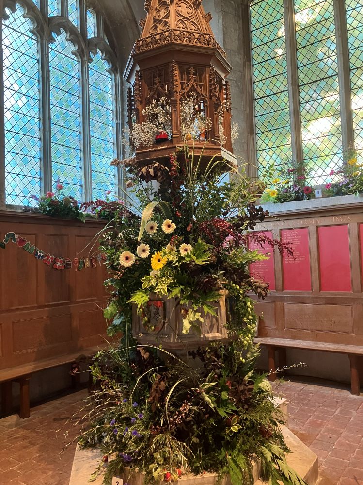 Flower Arranging at the Flower Festival, every August.